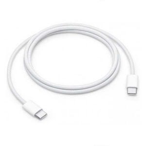 Economy Kabel USB PD Typ-C - Typ-C 3A 60W 1m Biały oplot