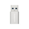 Denmen Adapter Otg USB - Typ-C Srebrny DU13