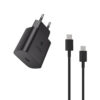 Samsung ładowarka sieciowa Typ-C + kabel Typ-C - Typ-C 5A 45W 1m PD PPS czarny