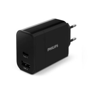ŁADOWARKA PHILIPS 30W USB+TYP-C PD QC Phil-DLP2621/12
