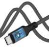 Somostel kabel wzmacniany Typ-C - Typ-C 240W 1m PD czarny SMS-BW22