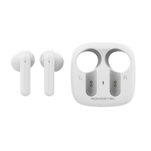 Somostel Słuchawki bluetooth douszne biały 25mAh×2 / 200mAh SMS-J41