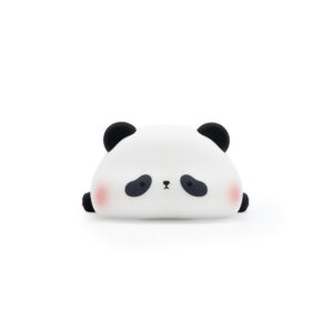 Ecobox Lampa LED Panda dla dzieci 1W Biało-czarny Silikon