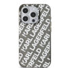 KARL LAGERFELD IML ELECTROPLATED KARL HEAD CASE FOR IPHONE 15 PRO SZARY