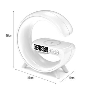 Ecobox Lampa nocna LED mała + ładowarka bezprzewodowa Biały