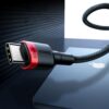 Baseus kabel Cafule USB-C - USB-C 100W 2m czarny oplot CATKLF-ALG1