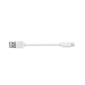 Economy kabel USB - microUSB 2A 15cm Biały