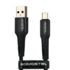 Somostel kabel USB - Typ-C 3.6A 40W 1m QC 3.0 czarny SMS-BW06