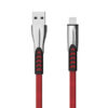 KABEL USB IPHONE 2.4A SOMOSTEL CZERWONY 2400mAh QUICK CHARGER QC 3.0 1M POWERLINE SMS-BW02
