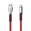 Somostel Kabel USB - Typ-C 2.4A 30W 1m Quick Charge QC3.0 Czerwony Powerline SMS-BW02