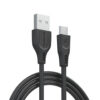 Somostel Kabel USB - microUSB 3.1A 30W 1m Quick Charge QC3.0 Czarny SMS-BT03