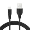 Somostel kabel Powerline USB - Lightning 3.1A 30W 1m QC 3.0 czarny SMS-BT09