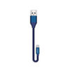 Nafumi Kabel USB - microUSB 5A 30cm Quick Charge QC3.0 Niebieski A30