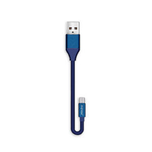 Nafumi Kabel USB - microUSB 5A 30cm Quick Charge QC3.0 Niebieski A30