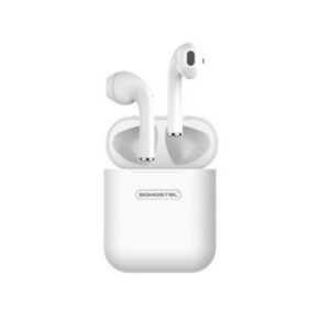 Somostel Słuchawki bluetooth douszne TWS + ładowanie bezprzewodowe BT 5.0 Biały Stero SMS-I330