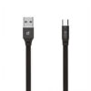 Somostel kabel Powerline USB - Typ-C 2.4A 30W 1m QC 3.0 czarny 2400 mAh SMS-BW04