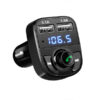 Fm transmiter X8 Bluetooth 3.1A Czarny Zestaw głośnomówiący + ładowarka