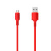 SOMOSTEL KABEL USB MICRO 3A CZERWONY 1.2M POWERLINE SMS-BP06 MACARON