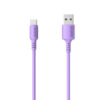 Somostel kabel Powerline USB - Typ-C 3.1A 30W 1.2m QC 3.0 fioletowy SMS-BP02