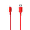 Somostel Kabel USB - Typ-C 3.1A 30W 1.2m Quick Charge QC3.0 Czerwony Powerline SMS-BP02