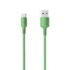 Somostel Kabel USB - Typ-C 3.1A 30W 1.2m Quick Charge QC3.0 Zielony Powerline SMS-BP02