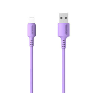 Somostel Kabel USB - Lightning 3.1A 30W 1.2m Quick Charge QC3.0 Fioletowy SMS-BP06