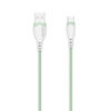 Somostel Kabel USB - Typ-C 2.1A 20W 1.2m Quick Charge QC3.0 Zielony Powerline SMS-BP04