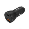 ŁADOWARKA SAMOCHODOWA CZARNA PHILIPS TYP-C USB USB-A 3100mA USB DUAL 36W QUICK CHARGE Phil-DLP2521/00