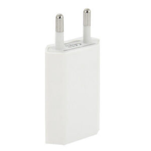 Economy Ładowarka sieciowa Płaska IC protect USB 1A Biały