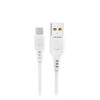 Denmen Kabel D01 USB - microUSB 2.4A 12W 1m Quick Charge QC3.0 Biały D01