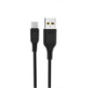 Denmen Kabel D01 USB - microUSB 2.4A 1m Quick Charge QC3.0 Czarny D01