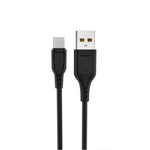 Denmen Kabel D01 USB - microUSB 2.4A 1m Quick Charge QC3.0 Czarny D01
