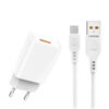 2_thickbox-911.jpg Denmen Ładowarka sieciowa DC01 USB + kabel USB - microUSB 2.4A 12W 1m Biały