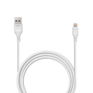 Denmen Ładowarka sieciowa Do Iphone + kabel USB - Lightning 2.1A 10W 1m Biały DC02WI