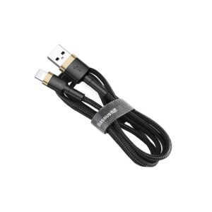 Baseus kabel Cafule USB - Lightning 2.4A 1m złoty oplot