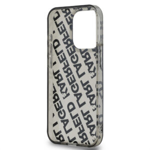 KARL LAGERFELD IML ELECTROPLATED KARL HEAD CASE FOR IPHONE 15 PRO SZARY