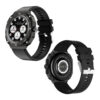 Somostel Zegarek smartwatch +2 koperty metalowe Czarny SMS-SK22