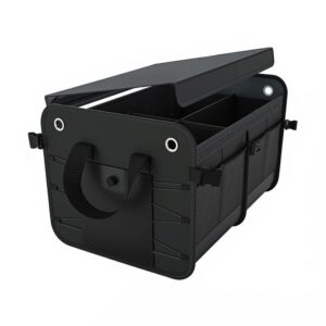 Trusty organizer do bagażnika samochodowego składany czarny