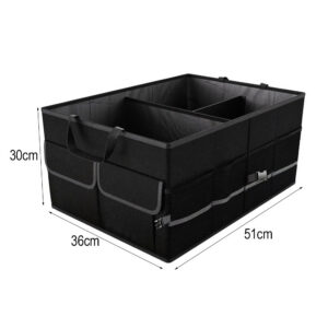 Trusty Organizer do bagażnika samochodowego składany Czarny