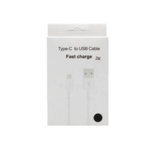 Ecobox Kabel USB - Typ-C 2.4A 2m Czarny