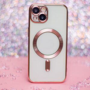 Nakładka MagSafe Color Chrome case do Samsung Galaxy A26 5G różowo-złoty