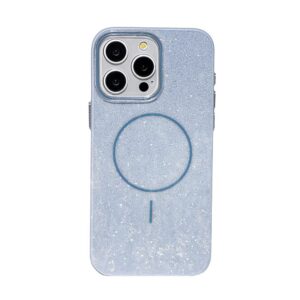 Nakładka Glitter Thin MagSafe case do iPhone 13 błyszczący niebieski
