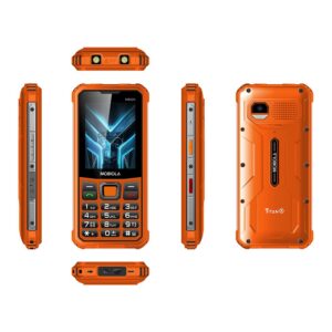 Mobiola telefon dla seniora MB520 TitanX 4G wzmacniany pomarańczowy 128MB
