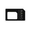 ADAPTER 4W1 micro SIM + nano SIM UNIWERSALNY ADAPTER KART SIM 4W1 KLUCZYK CZARNY