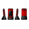 Mobiola telefon dla seniora MB610 2G Czerwony z klapką
