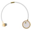 SŁUCHAWKA BLUETOOTH FINEBLUE DIAMOND DOUSZNE FL-C8 BIAŁE/ZŁOTE KANAŁOWE