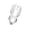 Somostel Ładowarka samochodowa 2XUSB + kabel USB - Lightning 3A+2A 3100mA + 2100mA 1m Quick Charge QC3.0 Biały