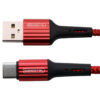 Somostel kabel USB - Typ-C 3.6A 40W 1m QC 3.0 czerwony SMS-BW06