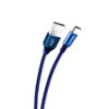 Nafumi Kabel USB - microUSB 5A 30cm Quick Charge QC3.0 Niebieski A30