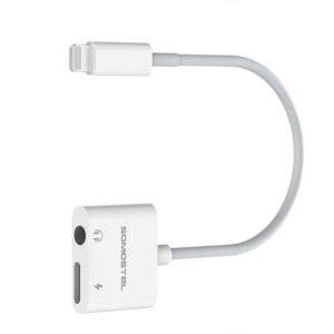 Somostel Adapter HF BT Ver typ-c - mini jack 3,5" + zasilanie Biały SMS-BZ03